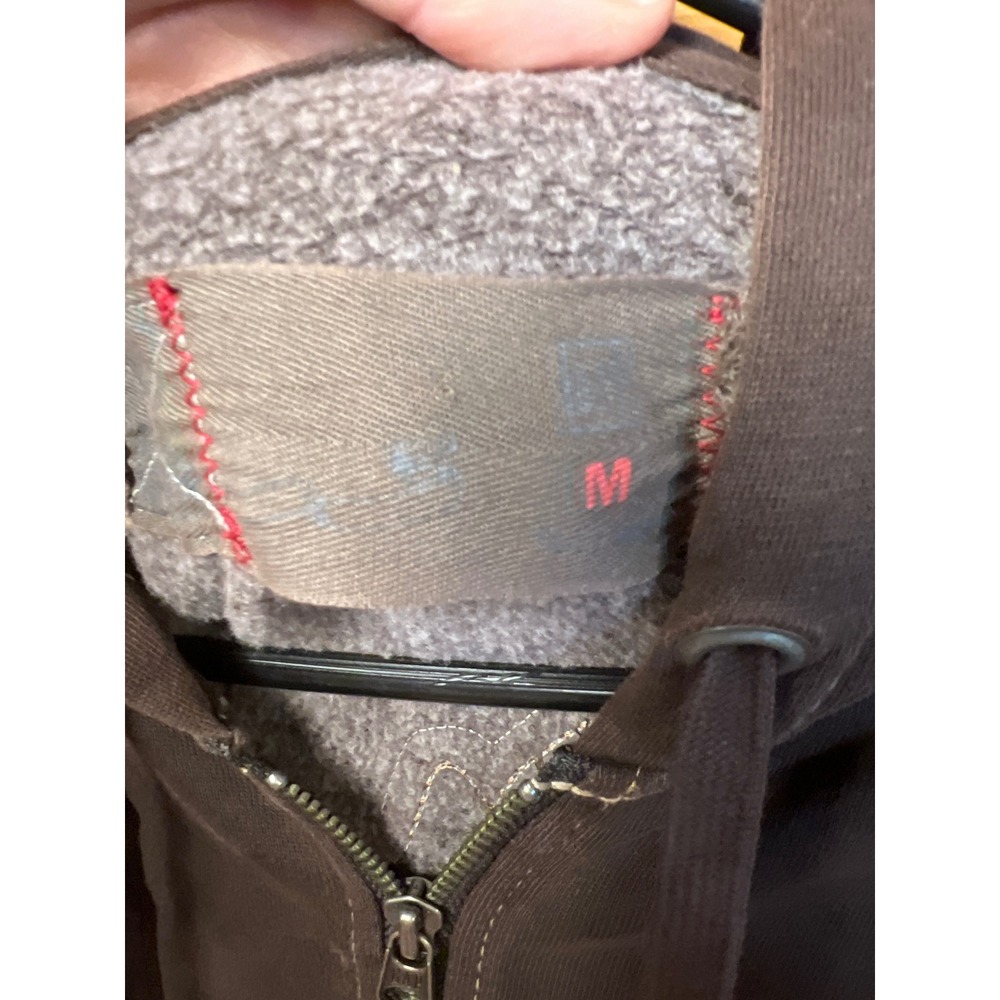 Gap Brown San Francisco Love Peace Forever Graphic Full Zip Hoodie Grunge Y2K - Picture 2 of 10